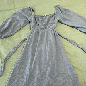 Puff Sleeve Midi Cottagecore Dress